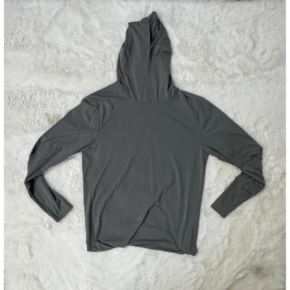 CUTS Pyca Pro Elongated Men's Sage/Gray Hooded Long Sleeve Shirt
